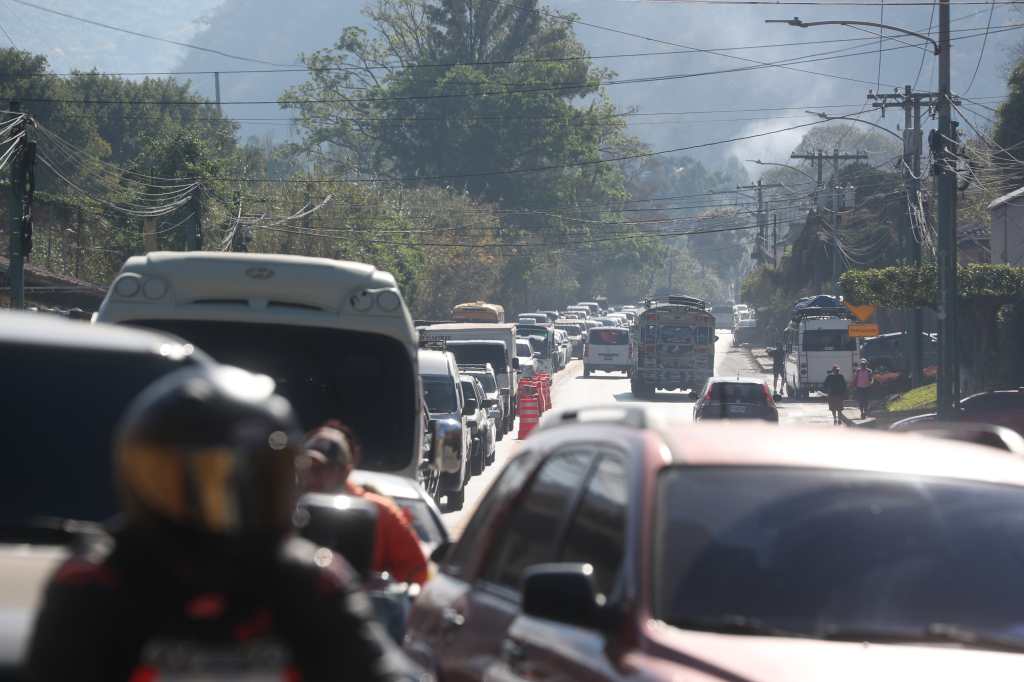 tráfico en Antigua Guatemala