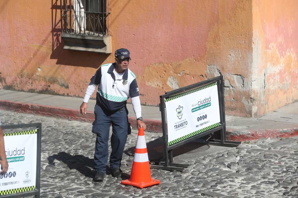tráfico en Antigua Guatemala