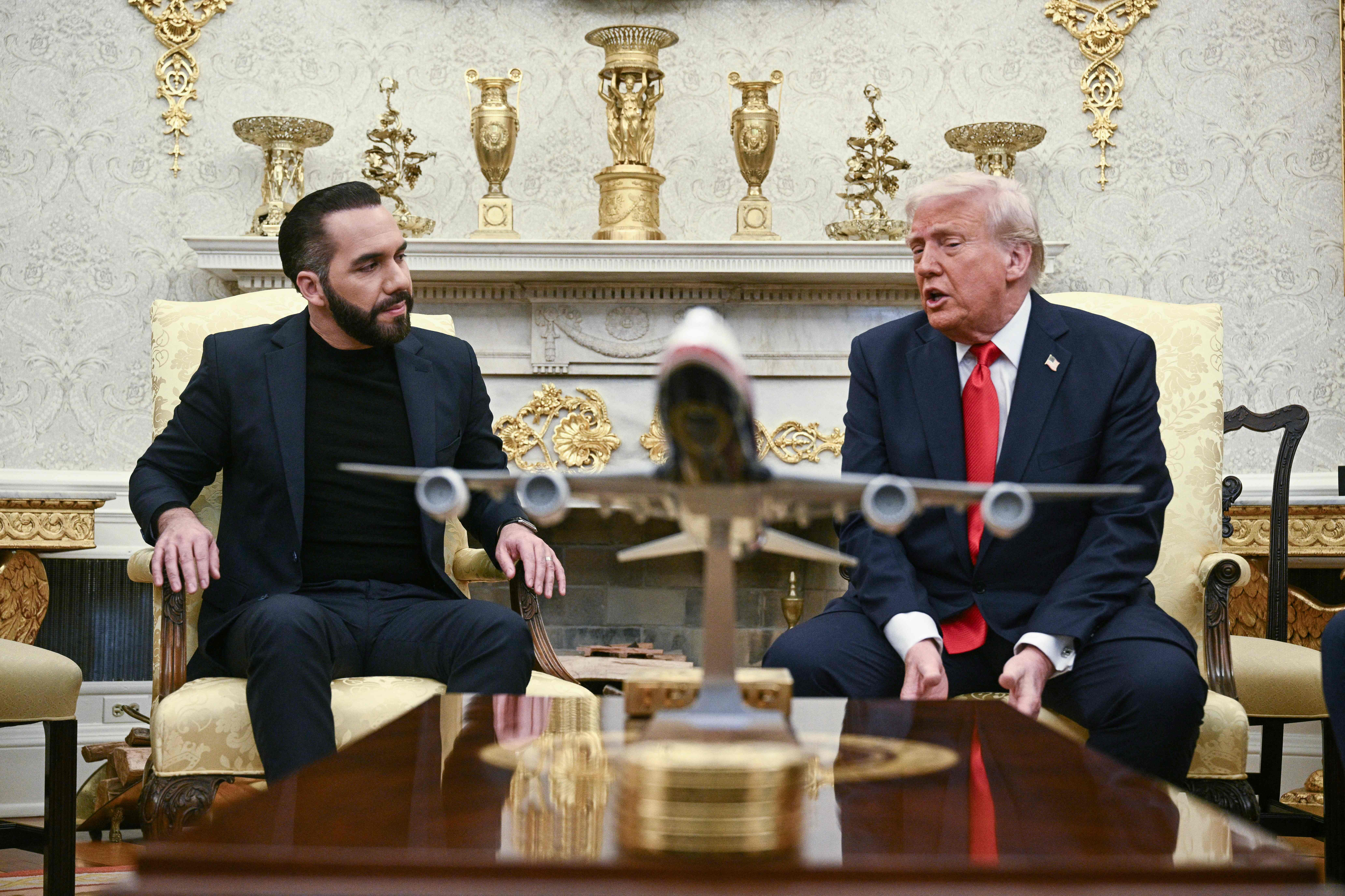 President Donald Trump Nayib Bukele