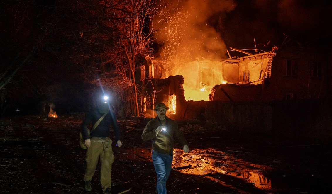 Bombardeo en Ucrania (The New York Times)