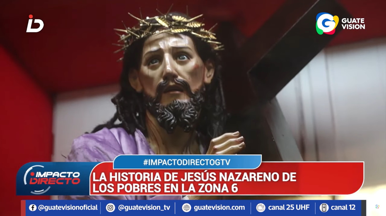 Jesús de los Pobres es la imagen que llena de fe al barrio San Antonio, zona 6 capitalina. (Foto Prensa Libre: Impacto Directo)