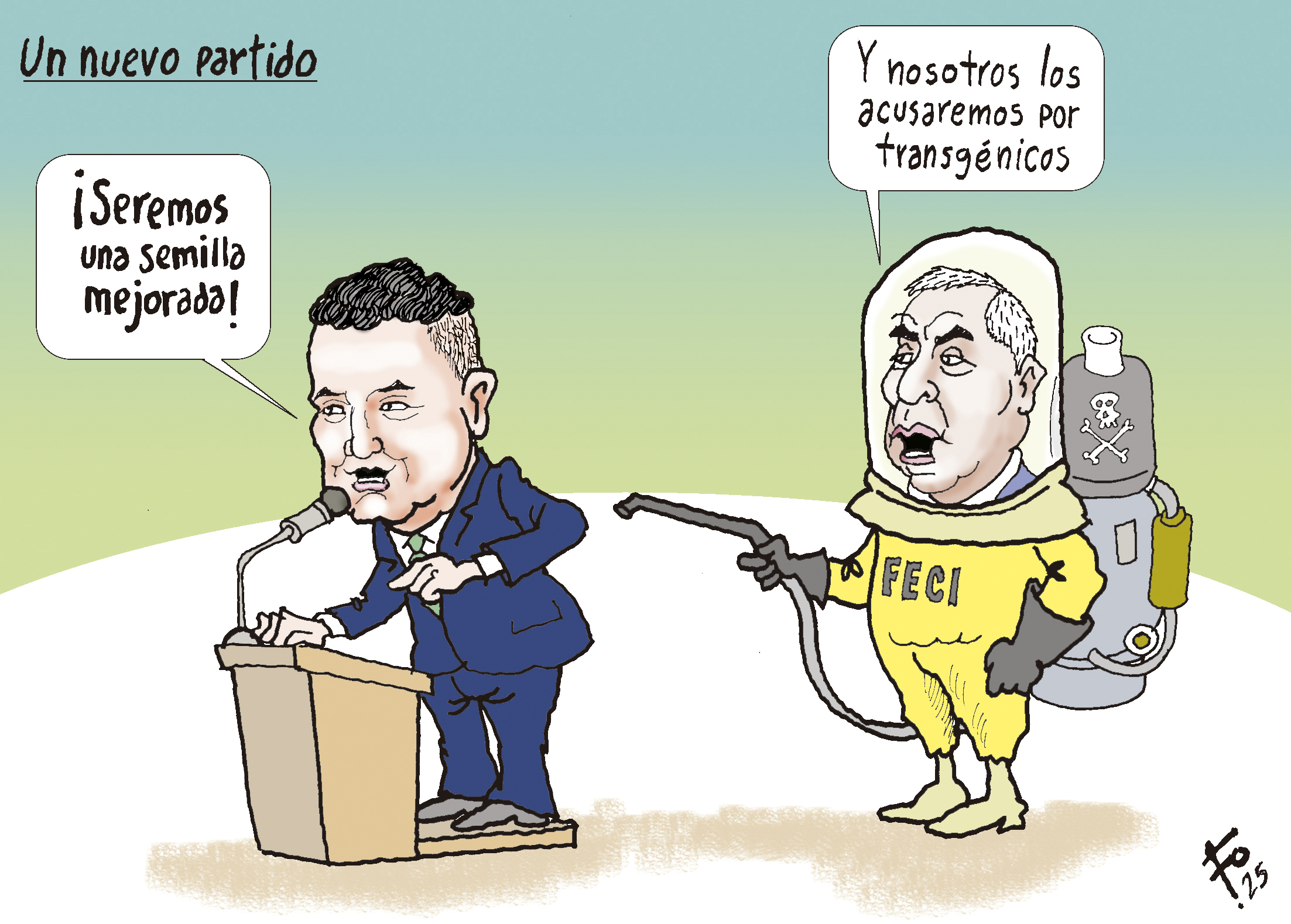 Personajes: Samuel Pérez y Rafael Curruchiche.