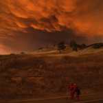 Bomberos trabajan para sofocar un incendio forestal en en al noroeste de California. (Foto Prensa Libre: EFE)