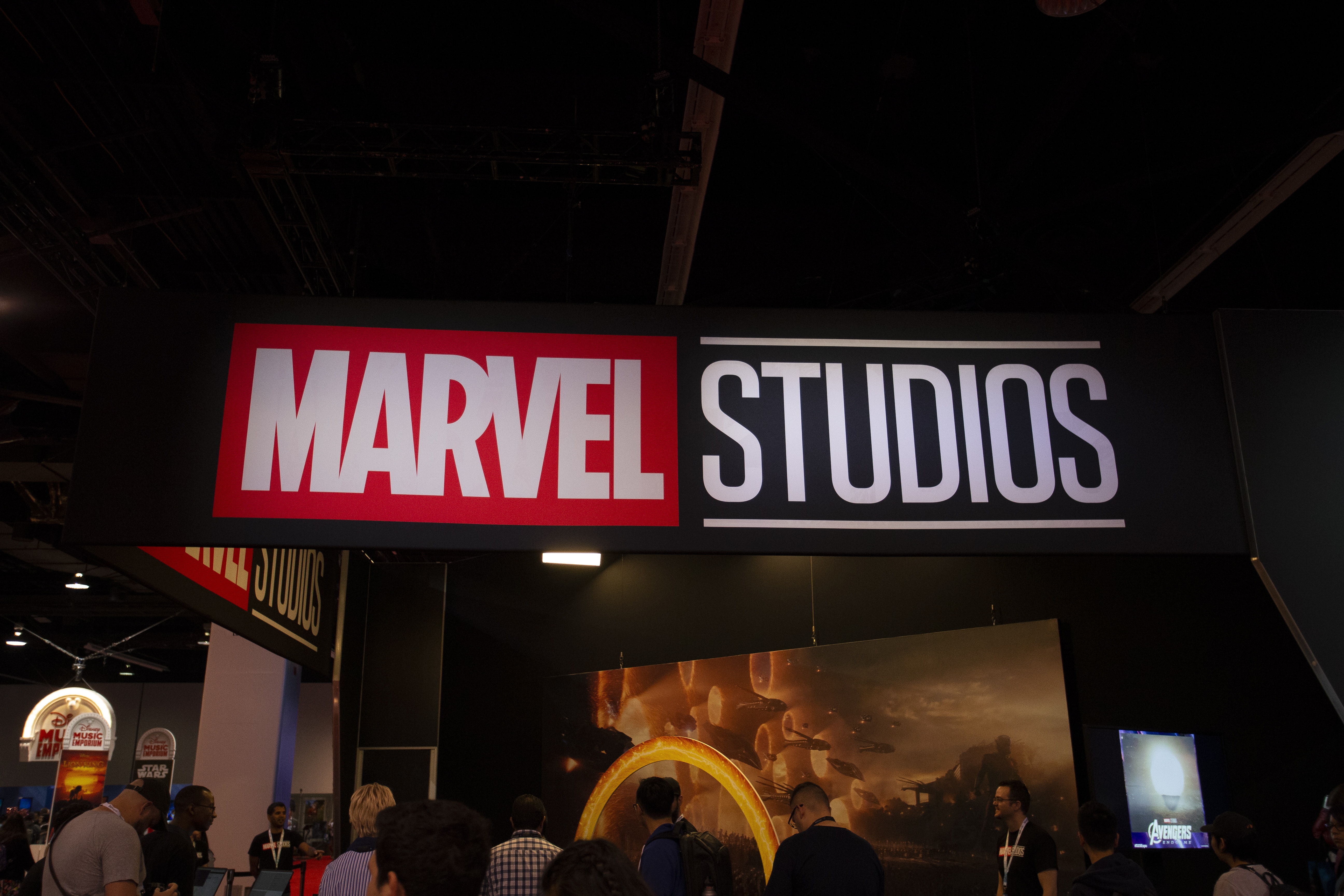 Fotografía de archivo de un logo de Marvel Studios, en Anaheim (California, EE.UU.) EFE/Adam Davis