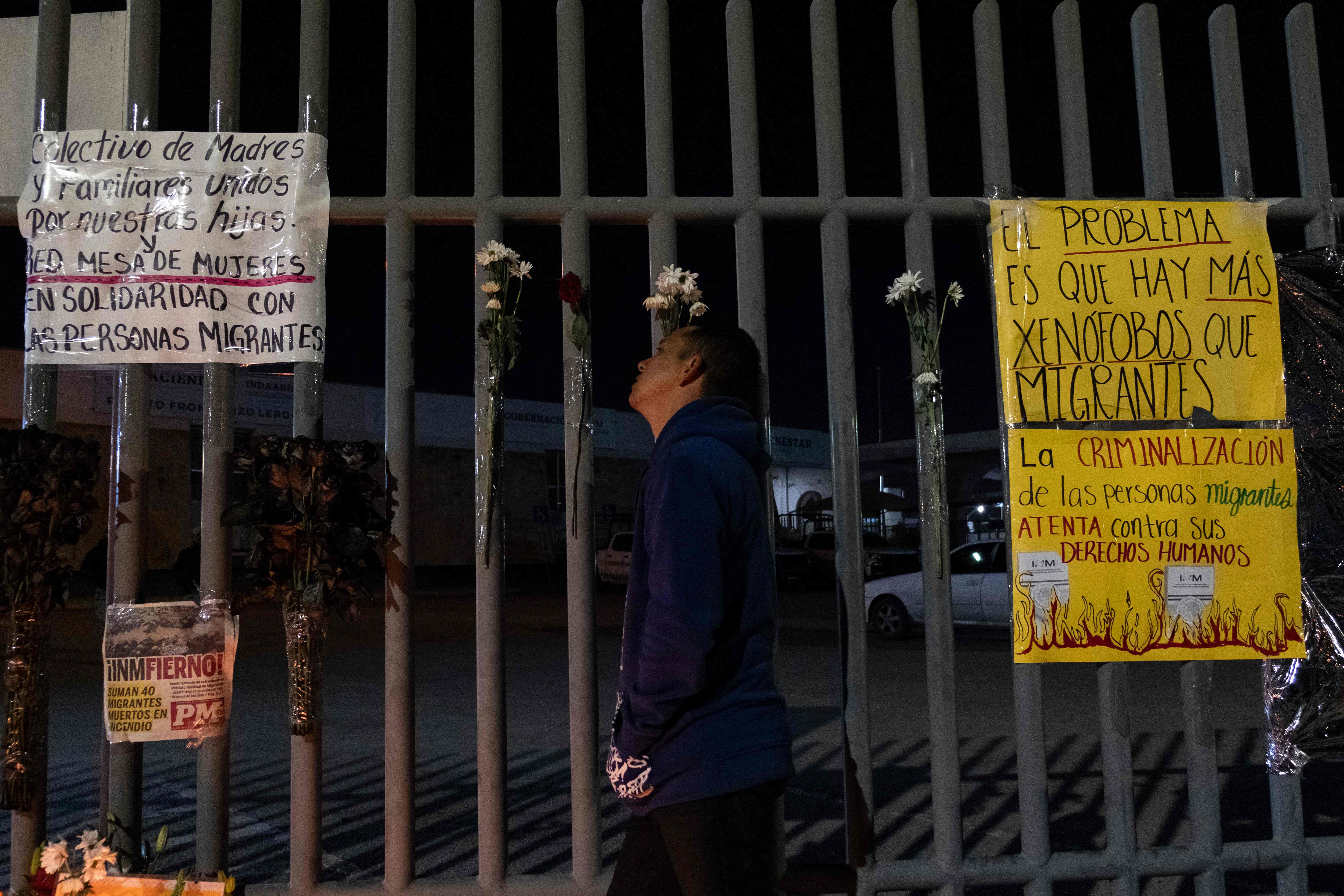 Centro de detención de inmigrantes mexicano cerca de la frontera con Estados Unidos