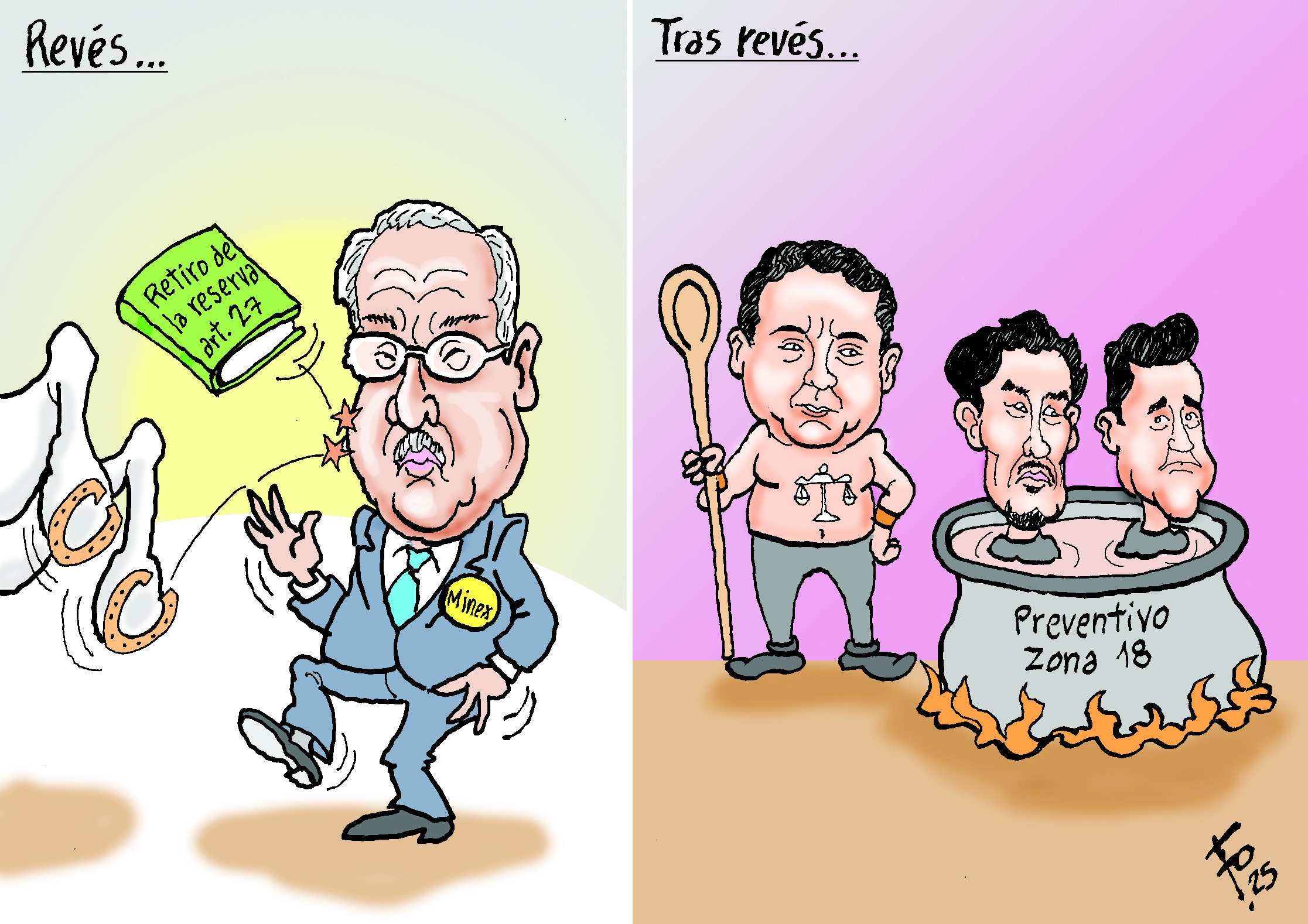 Personajes: Carlos Martinez, Eduardo Masaya y Jorge Santos.