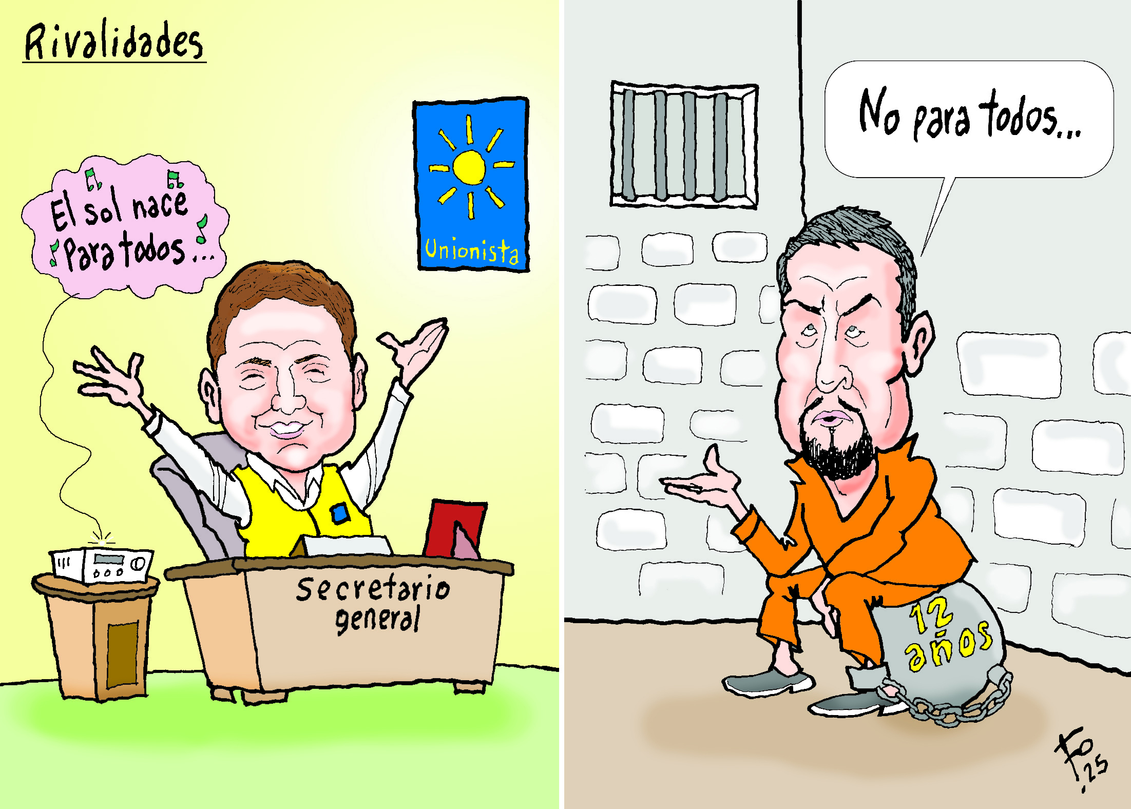 Personajes: Sebastián Siero y Victor Albarizaes.