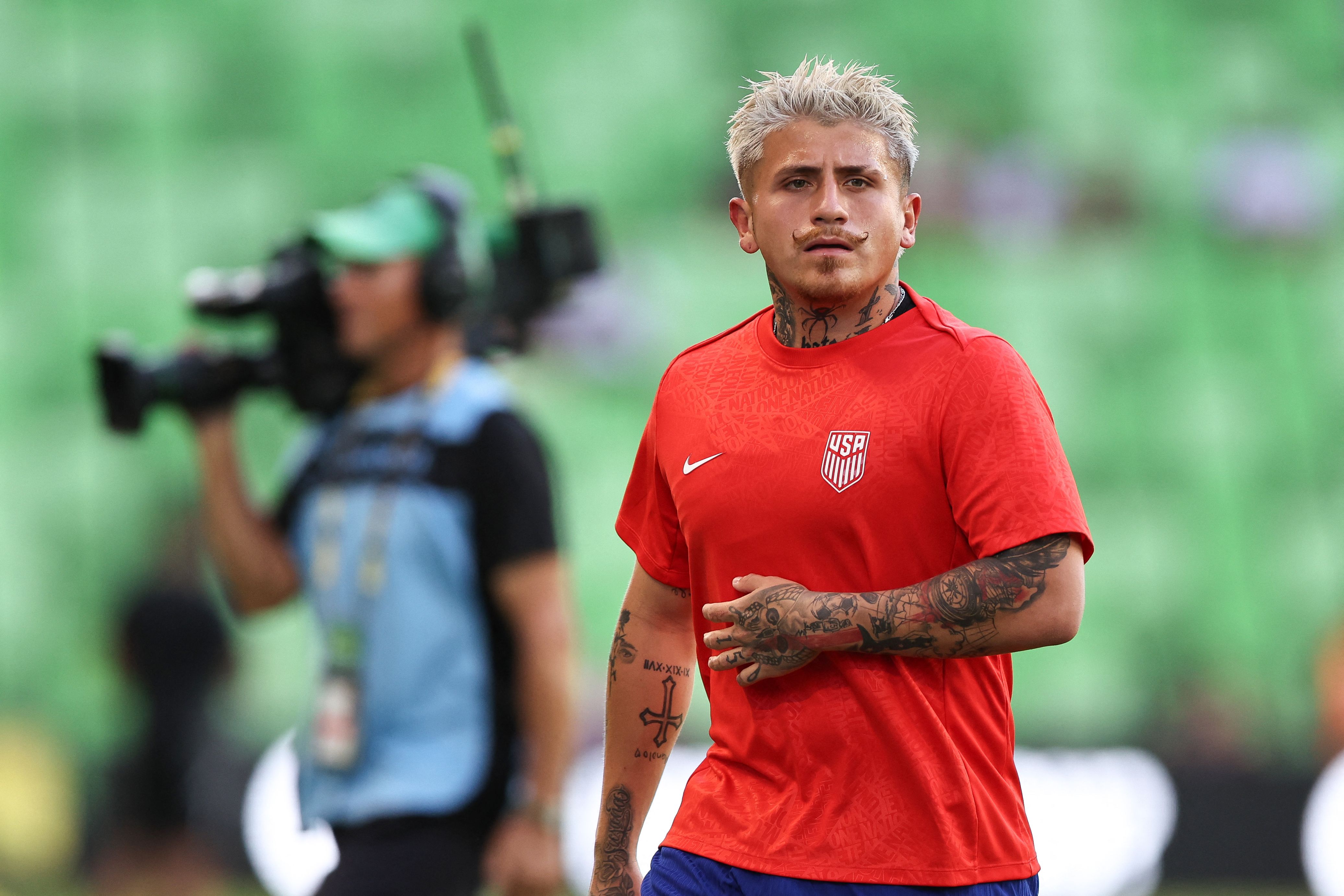 Diego Luna figura de la Selección de Estados Unidos, quien ha sido clave en la Copa Oro 2025. (Foto Prensa Libre: AFP).