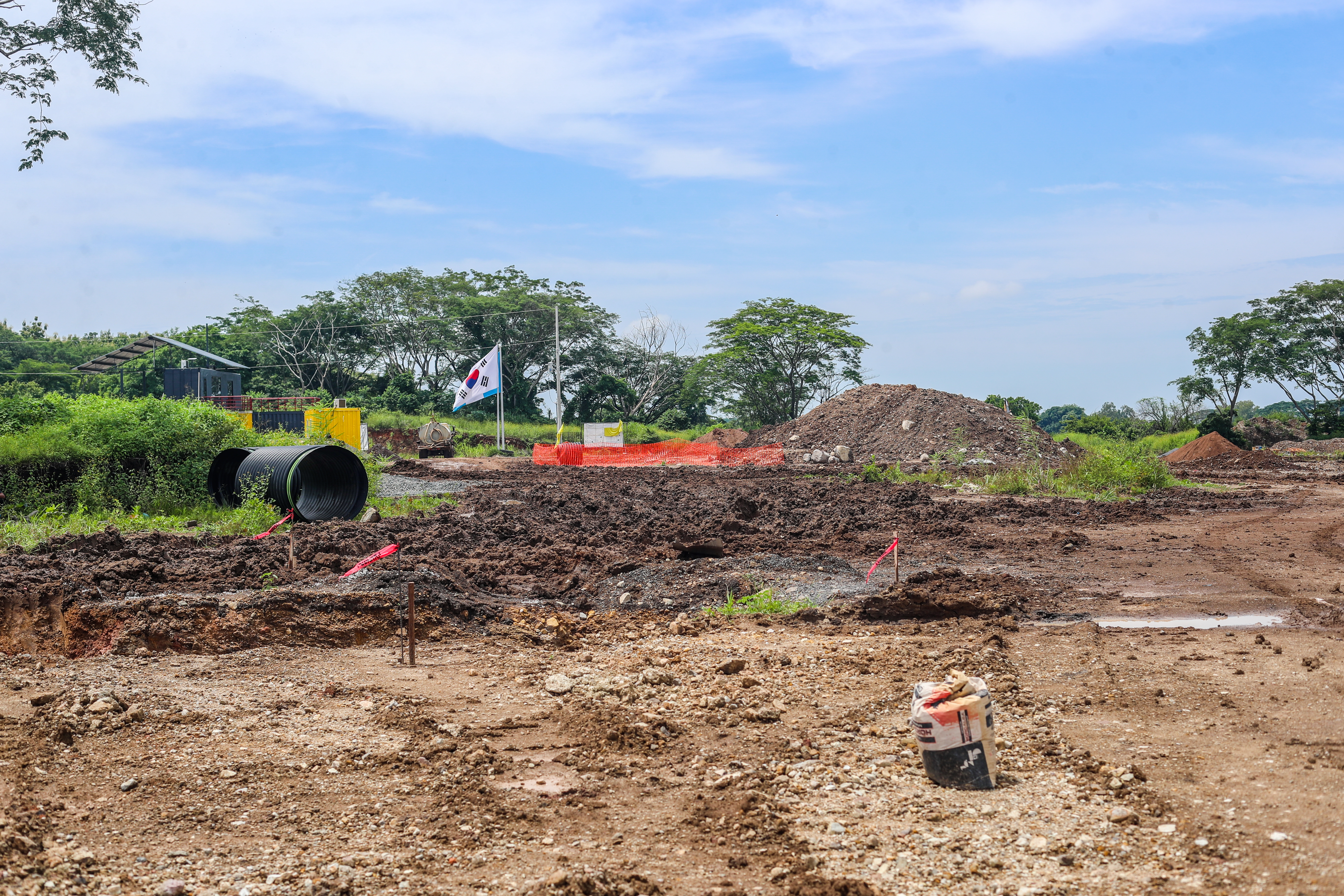 Área en la que se construirán la industria de Hansae con una inversión de US $25 millones. (Foto Prensa Libre: Juan Diego González). 