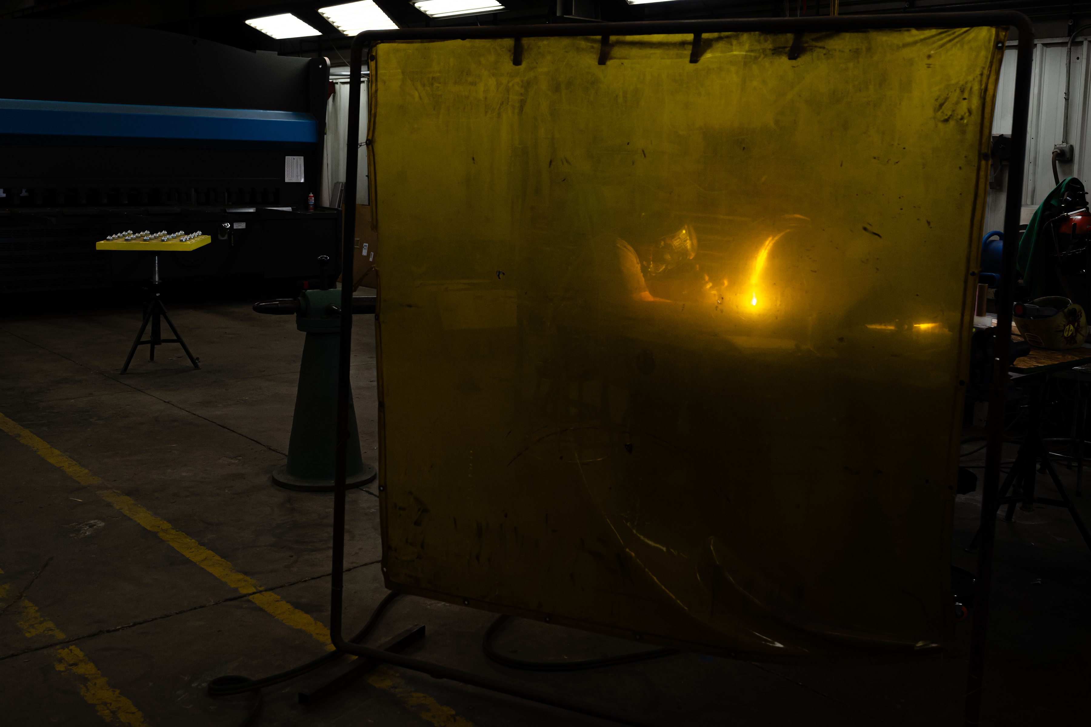 FILE Ñ A welder works at factory that makes copper products in Louisville, Ky., March 31, 2025. About 400,000 manufacturing jobs are currently unfilled, according to the Bureau of Labor Statistics Ñ a shortfall that will surely grow if companies are forced to rely less on manufacturing overseas and build more factories in the United States, experts say. (Jon Cherry/The New York Times)