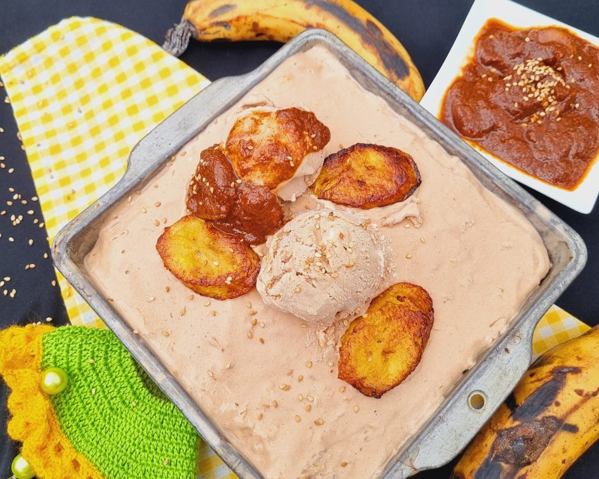 Ingrediente estrella: helado de mole de plátano