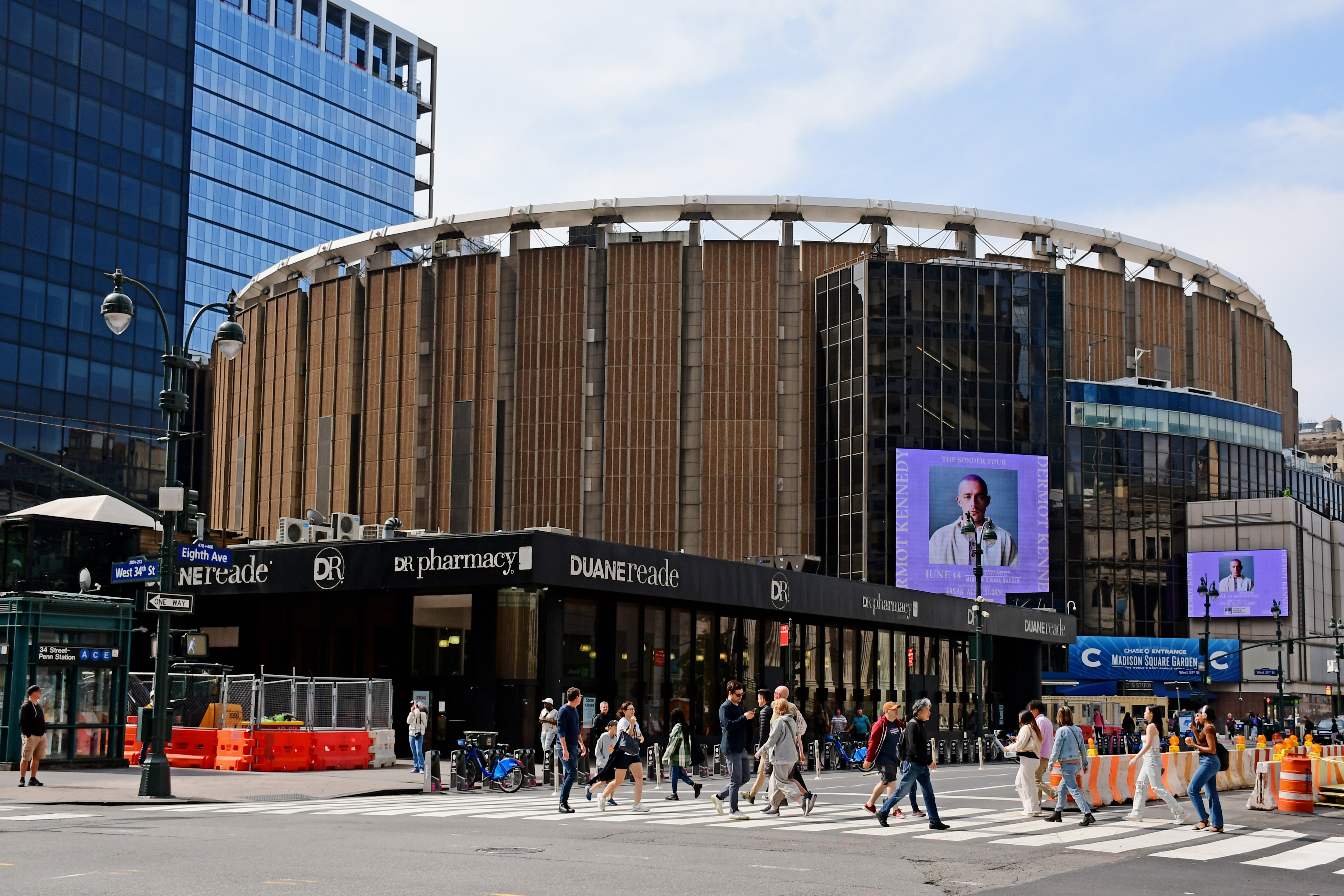 NEW YORK CITY, USA - MARCH 15, 2020: Madison Square Garden in New York City, USA