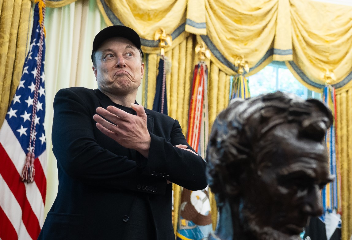 Elon Musk, en la Casa Blanca, en mayo último. (Foto Prensa Libre: EFE)