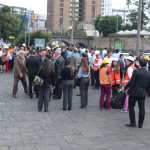 EVACUADOS, ENJAMBRE DE SISMOS. Sucedi un enjambre de sismos en el territorio nacional con epicentros en Escuintla y Sacatepquez. Esto alert a habitantes del centro y sur del pas, muchas entidades privadas y pblicas evacuaron a sus colaboradores y hubo algunos daos estructurales. En la imagen, Banco de Guatemala evaca a sus trabajadores.
Juan Diego Gonzlez. 080725