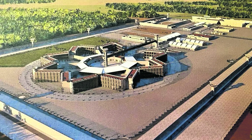 Simulación digital de la cárcel de máxima seguridad proyectada en Masagua, Escuintla.