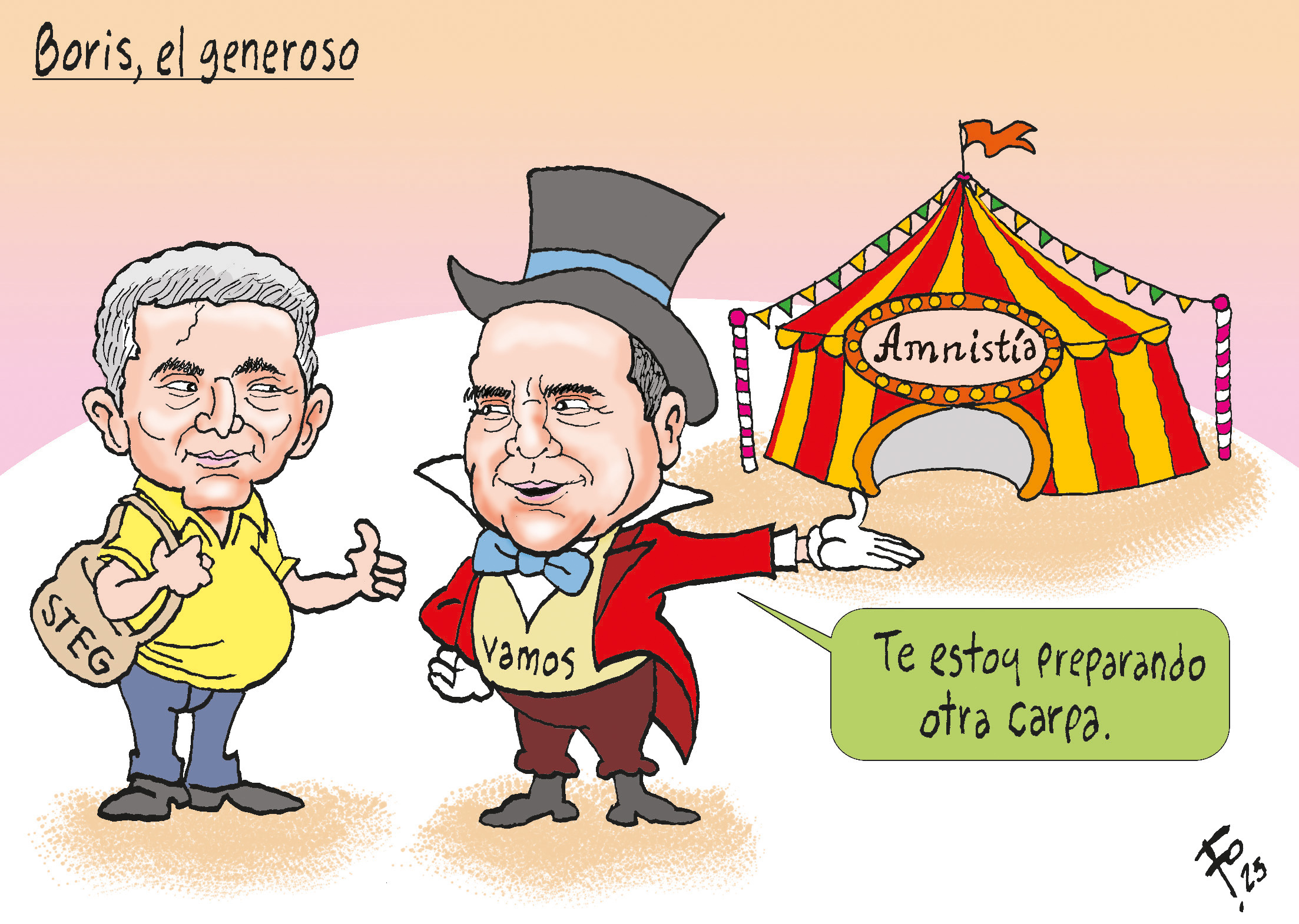 Personajes: Joviel Acevedo y Boris España.