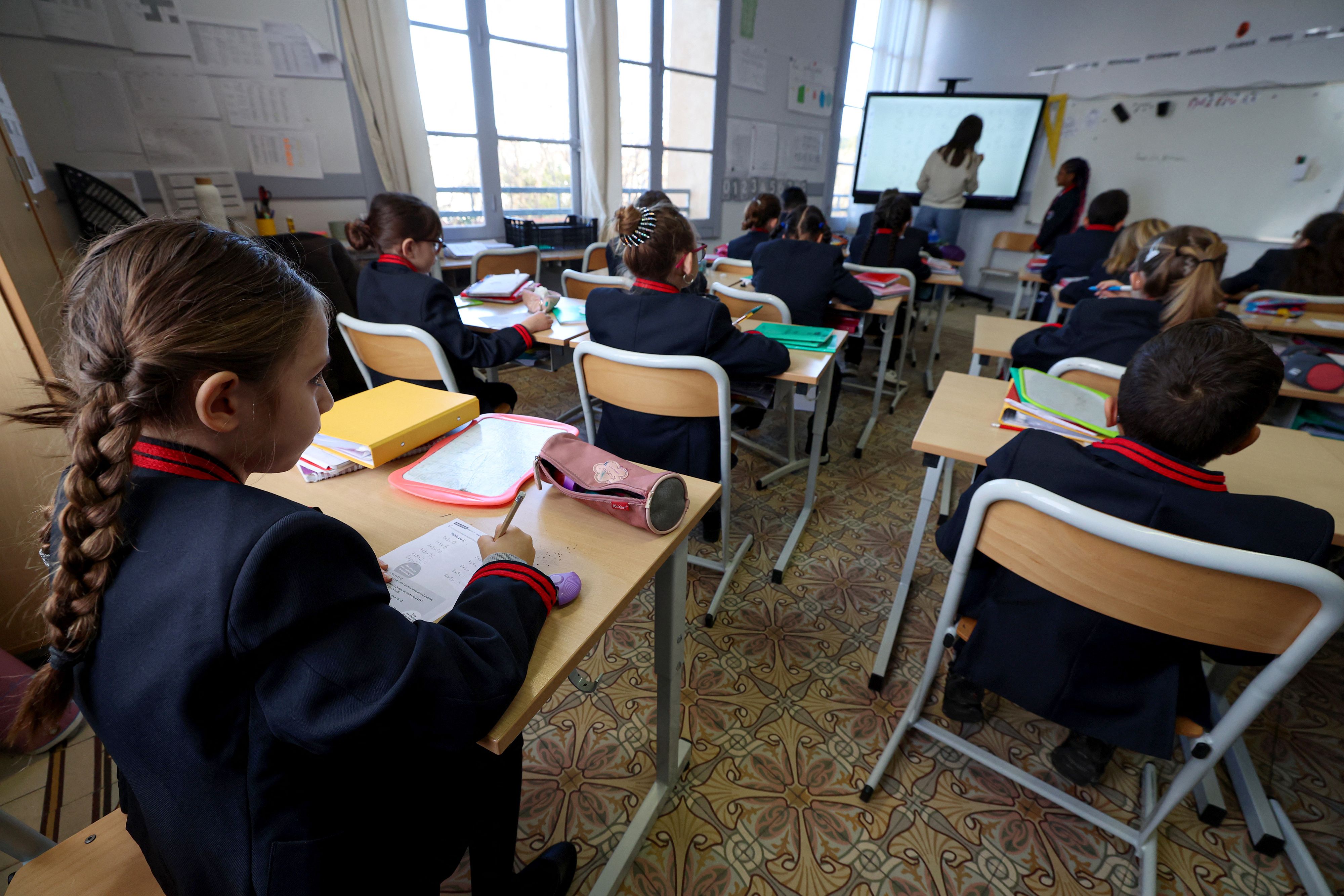 Aula en Estados Unidos Classroom