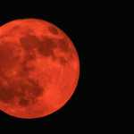 Superluna visible en el cielo nocturno, mostrando el aumento aparente de tamaño de la Luna durante su acercamiento a la Tierra.