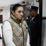 Fernanda Bonilla durante la audiencia del 2 de septiembre de 2025, en el Juzgado de Mayor Riesgo “C”, en dónde la Jueza Carol Berganza la envió a juicio oral por la muerte de Melisa Palacios Chacón. (Foto, Prensa Libre)