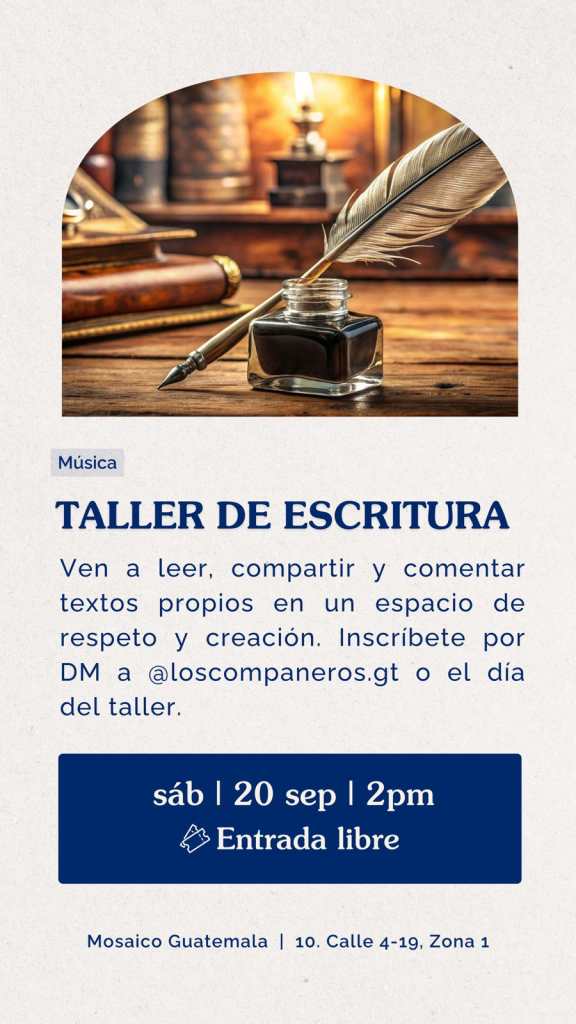 taller de escritura
