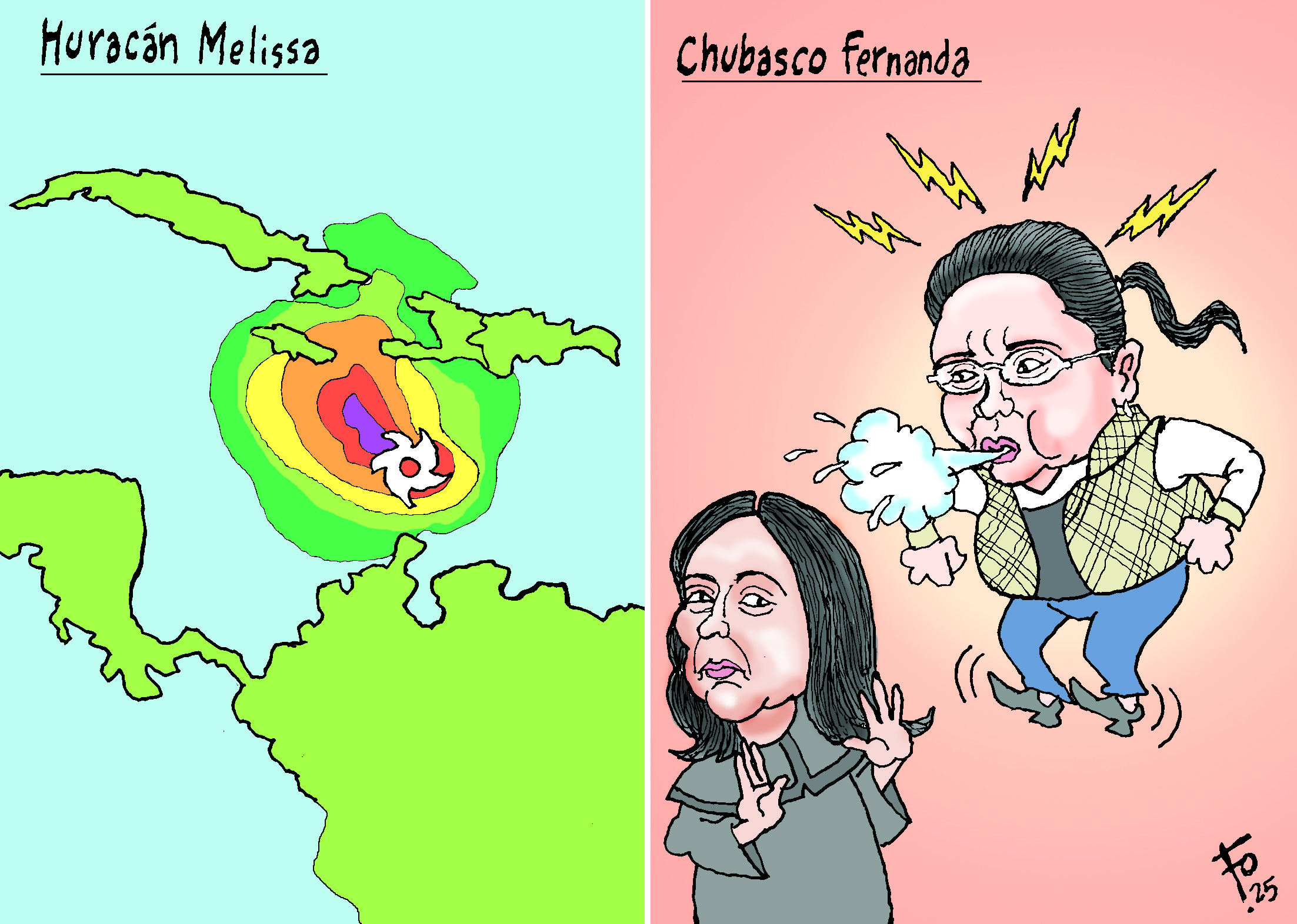 Personajes: Carol Berganza y Fernanda Bonilla.