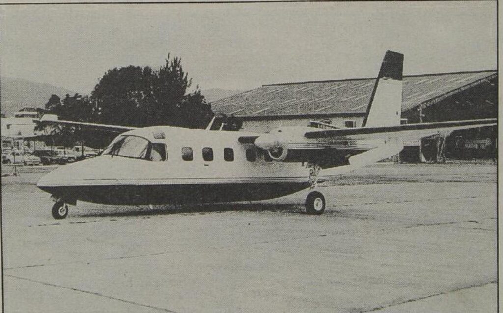 Avioneta utilizada para trasladar a Arnoldo Vargas a Estados Unidos, minutos antes de despegar, tras amenazas de rescate del cártel de Medellín.