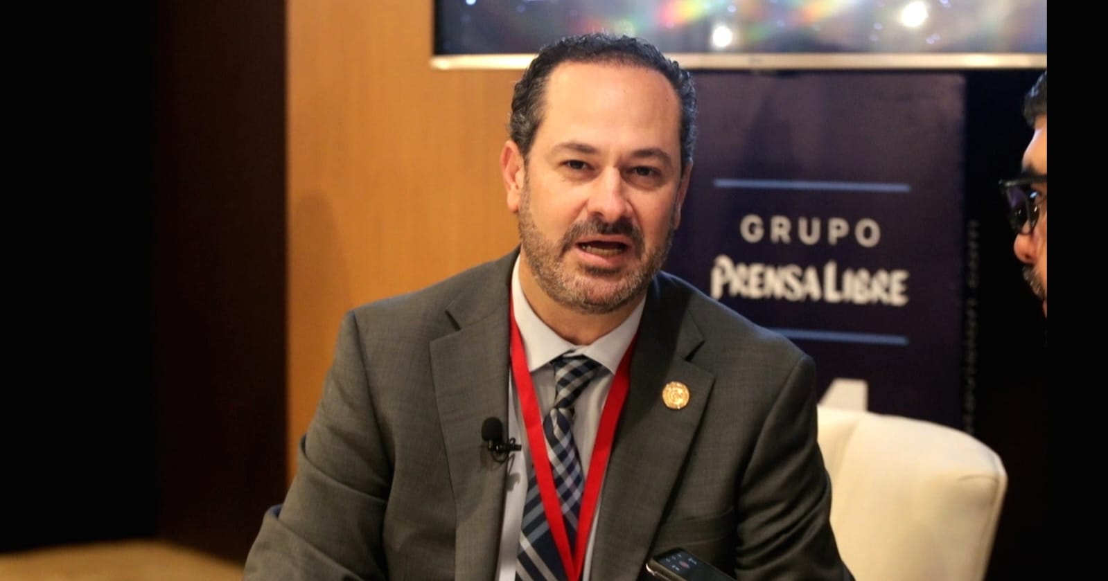 Enrique Font, presidente de la Cámara de Industria de Guatemala durante el Enade 2025. (Foto Prensa Libre: María Reneé Barrientos)