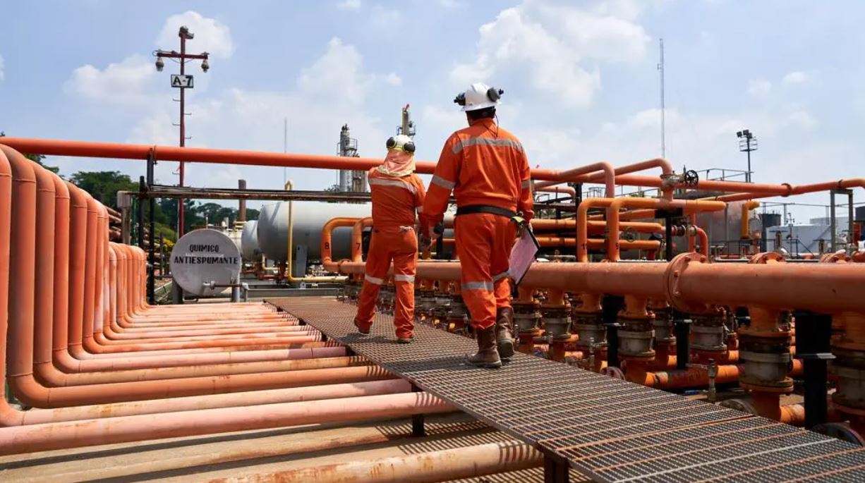 Petróleo vista del oleoducto en Guatemala