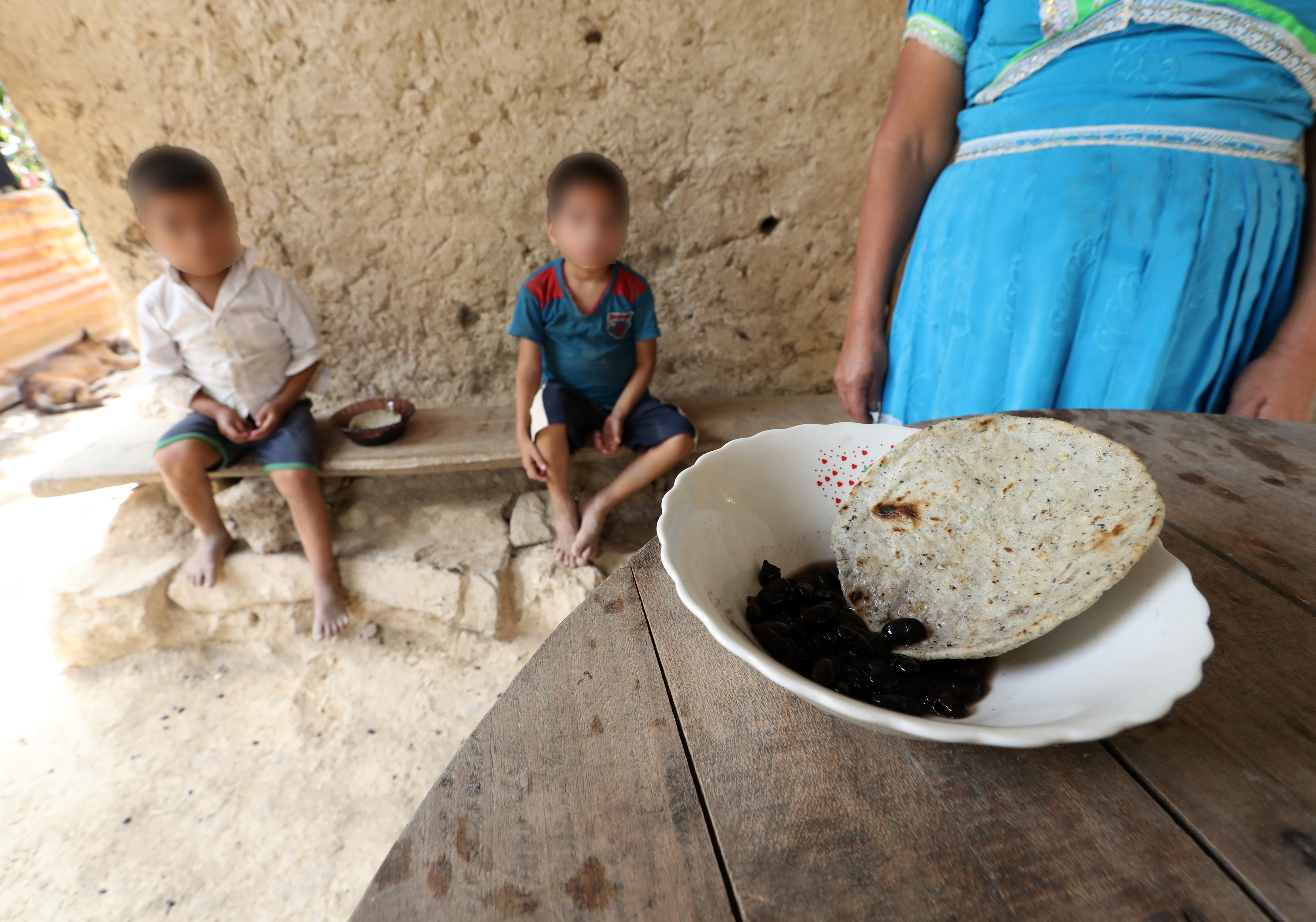 La desnutrición y crisis alimentaria comienza a evidenciarse en aldeas de Camotán, departamento de Chiquimula, donde varias familias hacen uno o dos tiempos de comida y el alimento que proviene de sus siembras comienza a escasearse, situación que les preocupa ya que no tienen lo suficientes recursos económicos para comprar más alimento. Muchos de ellos han comenzado a sembrar, con la esperanza de tener una cosecha para el próximo año. Fotografía Prensa Libre: María Reneé Barrientos Gaytan.