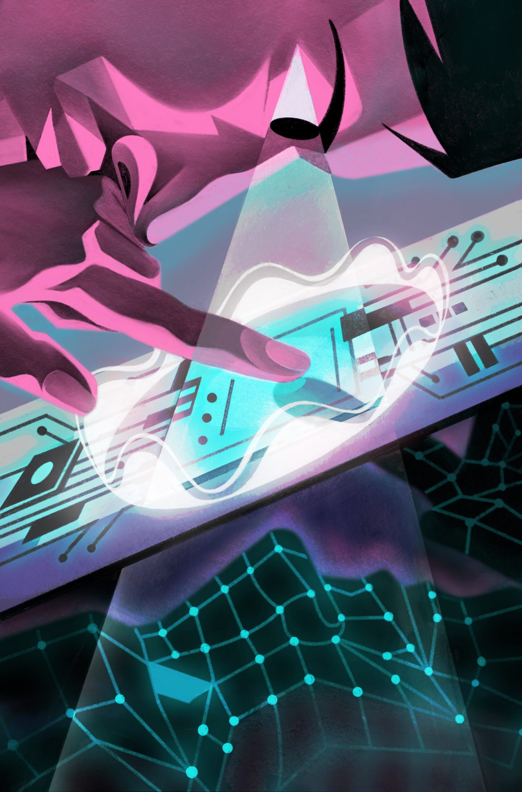 AI has always been compared to human intelligence, but that may not be the right way to think about it. Knowing what it does do well could help predict what jobs it may replace. (Pingnan Lu/The New York Times)  -- FOR EDITORIAL USE ONLY WITH NYT STORY AI JAGGED INTELLIGENCE by METZ of APRIL 15, 2026. ALL OTHER USE PROHIBITED.