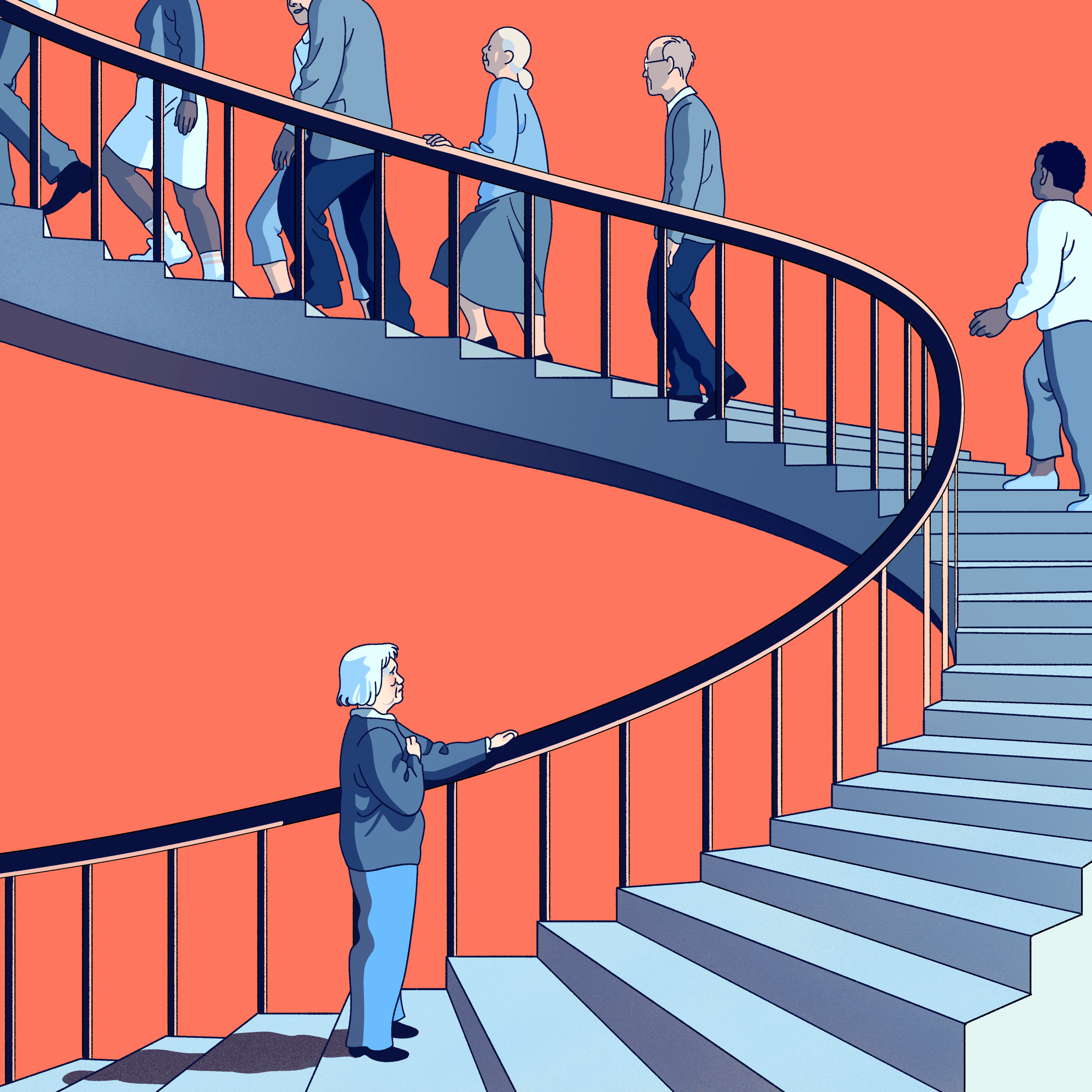BC-WELL-FRAIL-ART-NYTSF --Are you frail? Nearly half of older adults are at risk. (Bianca Bagnarelli/The New York Times) -- FOR USE ONLY WITH WELL STORY BC-WELL-FRAIL-ART-NYTSF BY DANA G. SMITH. ALL OTHER USE PROHIBITED.