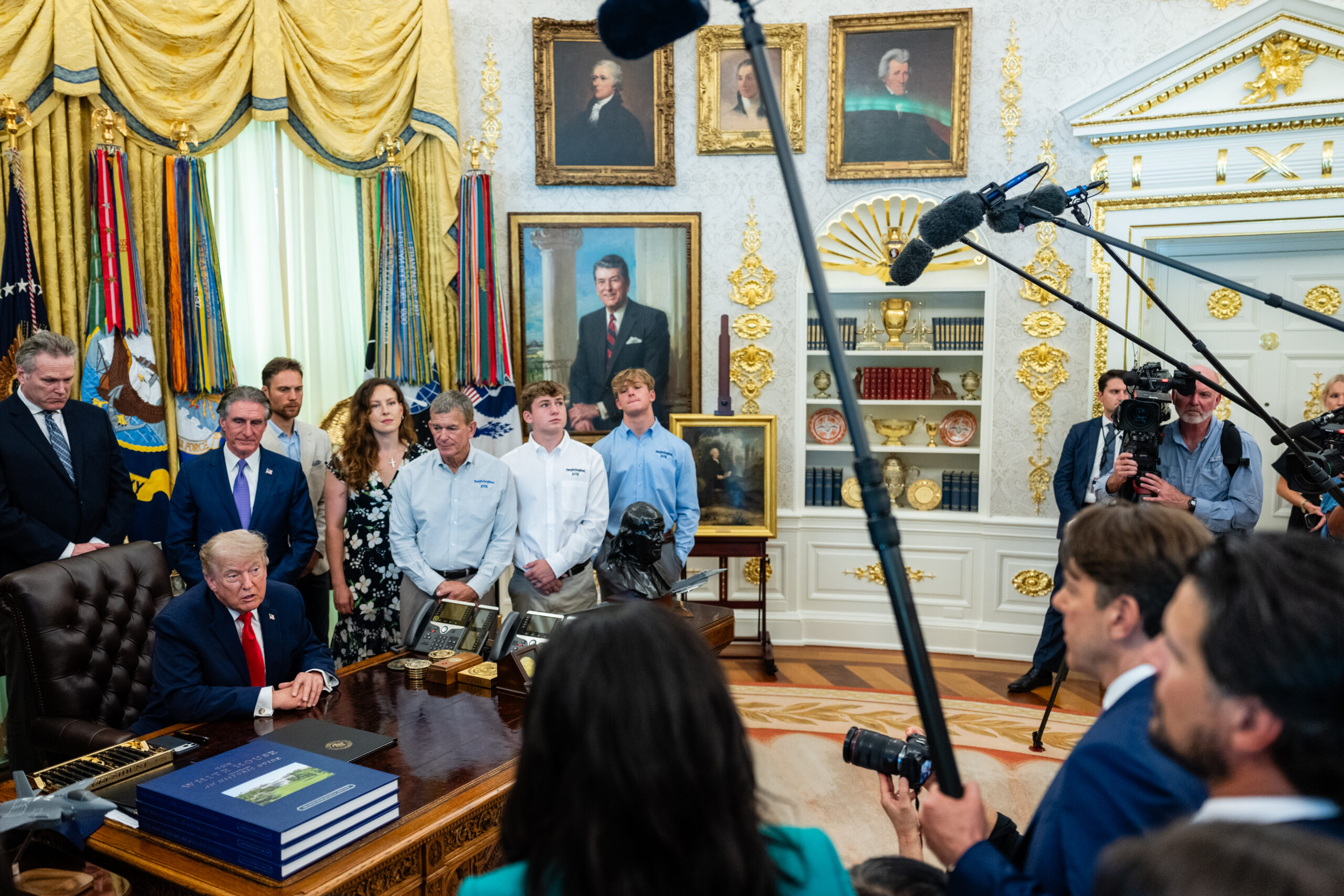 President Donald Trump speaks at the White House in Washington, on Thursday, June 11, 2026. Both Iran and the United States seem unwilling to make major concessions in negotiations for a long-term truce. (Eric Lee/The New York Times)