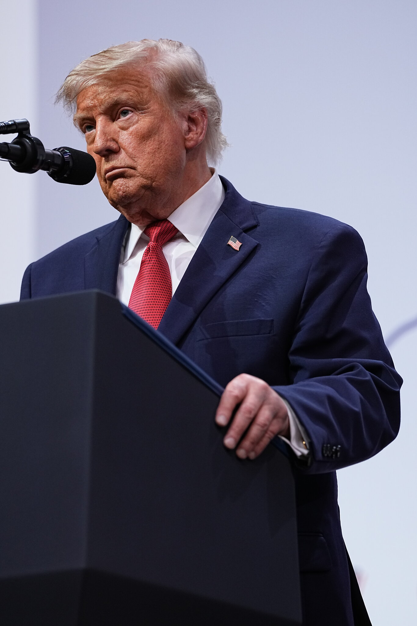President Trump at a Group of 7 summit in France on Wednesday. The president has argued he has the upper hand with an agreement that leaves negotiations over Iran's nuclear program for a later date. Haiyun Jiang/The New York Times