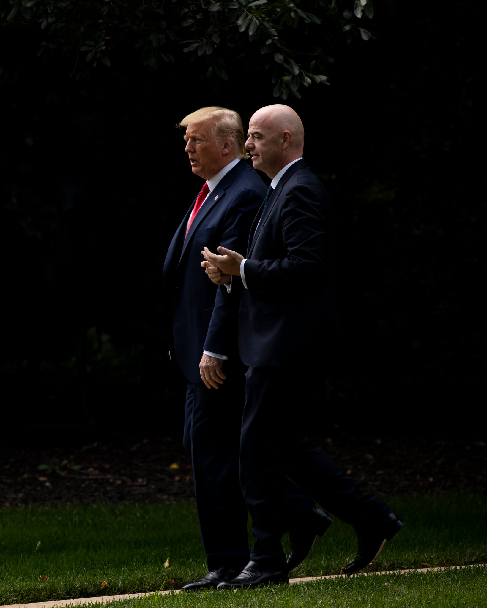 El presidente Trump junto a Gianni Infantino, presidente de la FIFA, en la Casa Blanca en 2019. Anna Moneymaker/The New York Times