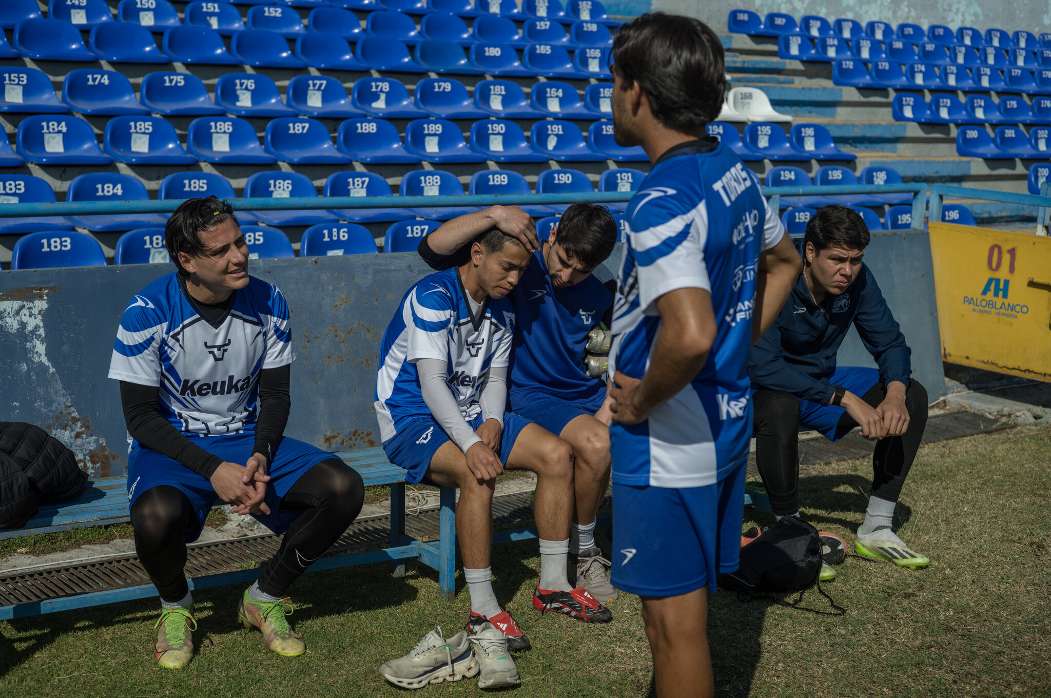 Toros de Celaya players during a practice session in Celaya, Mexico. Alejandro Cegarra for The New York Times