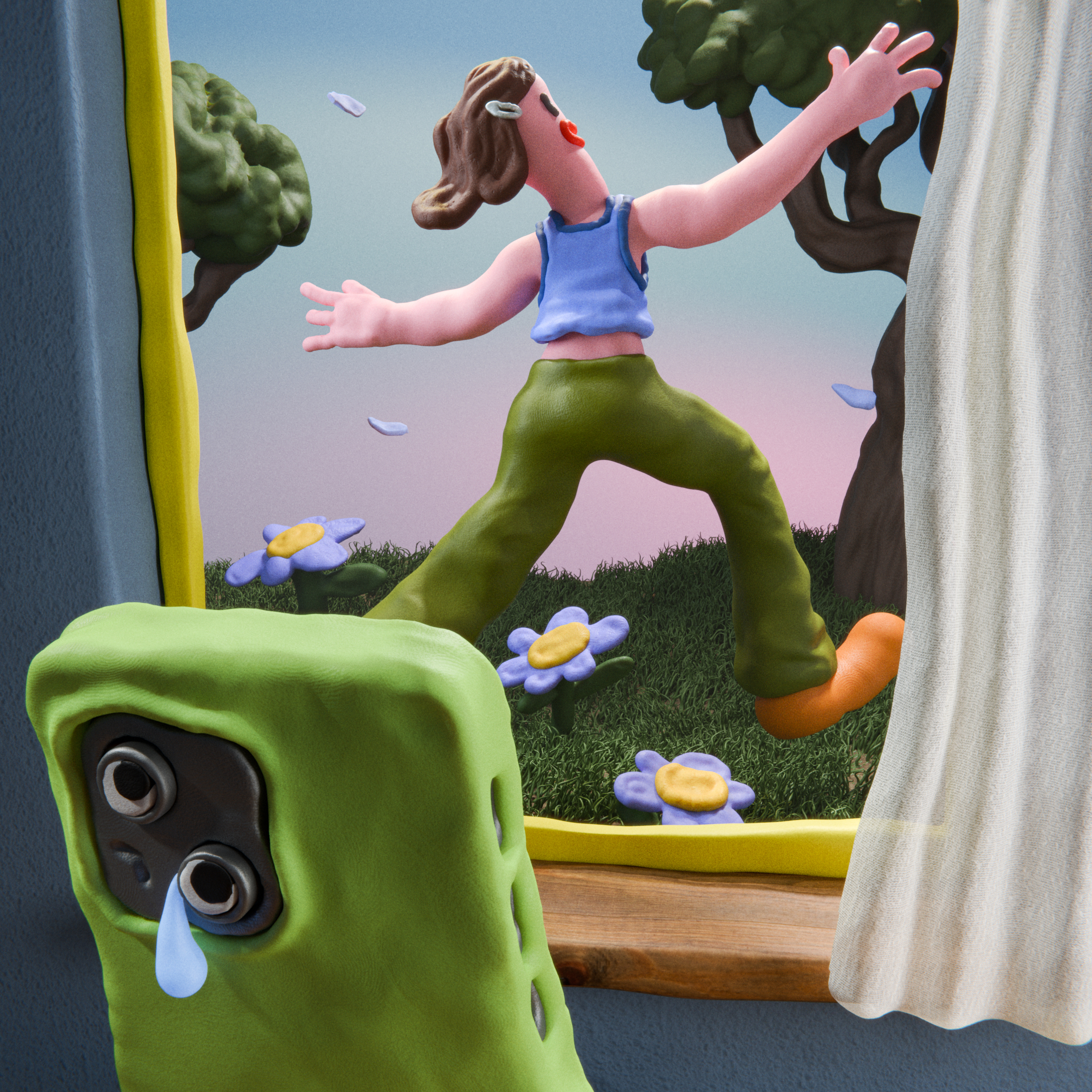 BC-OPINION-AHMAD-PHONE-ADDICTION-ART-NYTSF-- The lo-fi way i broke my addiction to the algorithm. (Stephan Dybus/The New York Times) -- ONLY FOR USE WITH ARTICLE SLUGGED -- BC-OPINION-AHMAD-PHONE-ADDICTION-ART-NYTSF -- OTHER USE PROHIBITED..