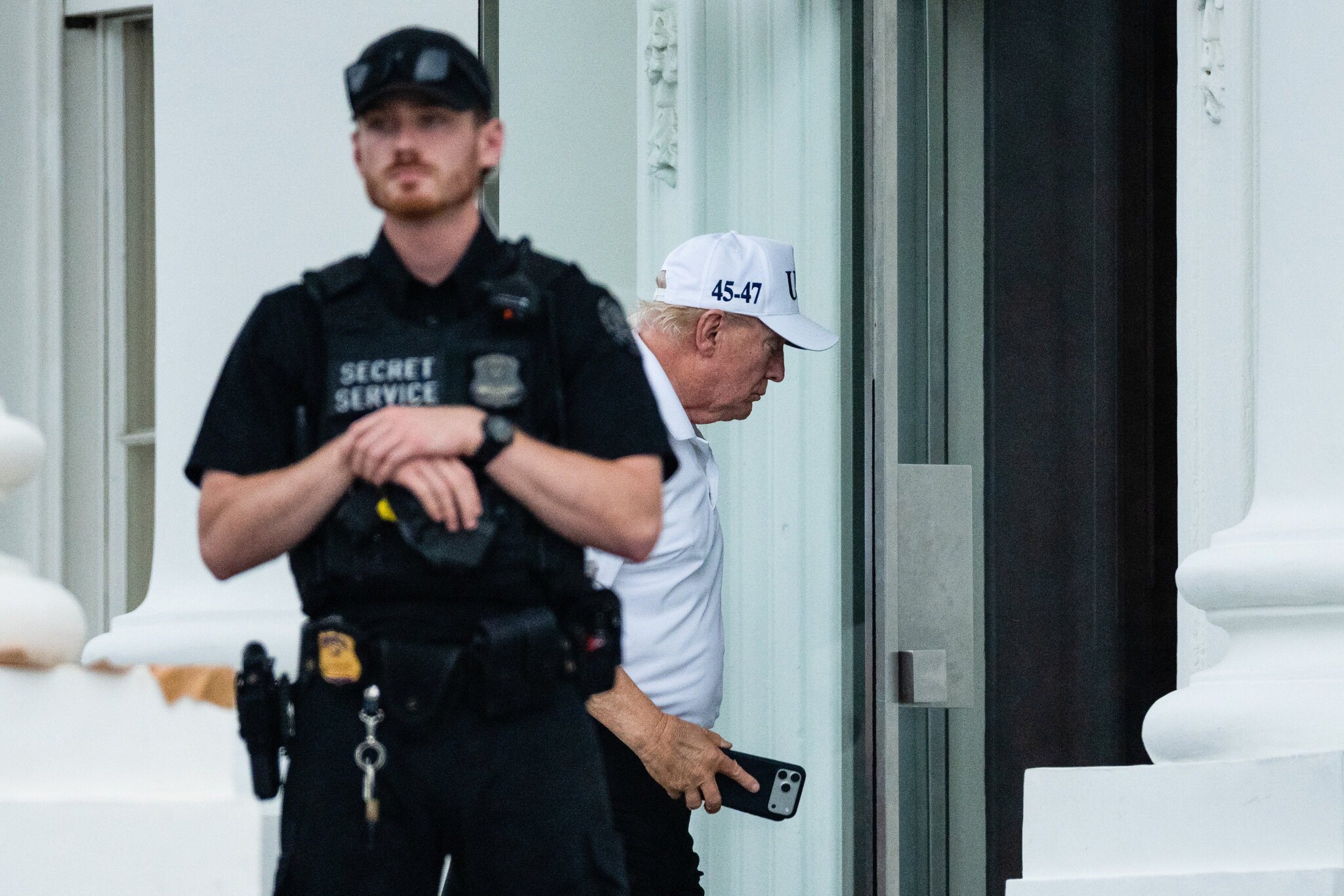 President Trump entering the White House on Sunday. His mandatory financial disclosure report for 2025 pulled back the curtain on his secretive business operations. Eric Lee for The New York Times