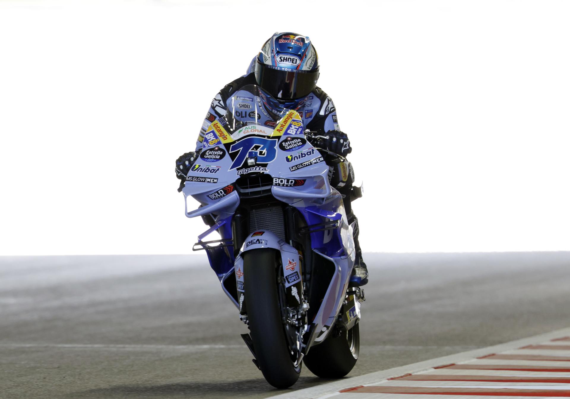 El piloto español Álex Márquez, durante los entrenamientos del viernes en el circuito de Motegi para el Gran Premio de Japón de MotoGP. EFE/ FRANCK ROBICHON
