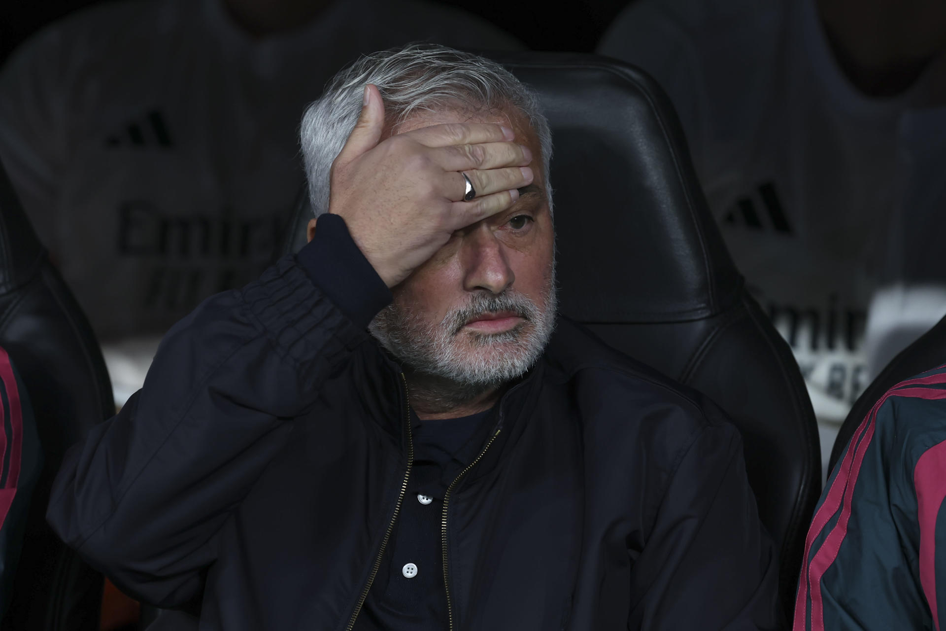 Fotografía del pasado 21 de octubre, en la que puede verse al técnico portugués del Real Madrid, José Mourinho, durante el encuentro de Liga de Campeones contra el RB Leipzig. EFE / Kiko Huesca.