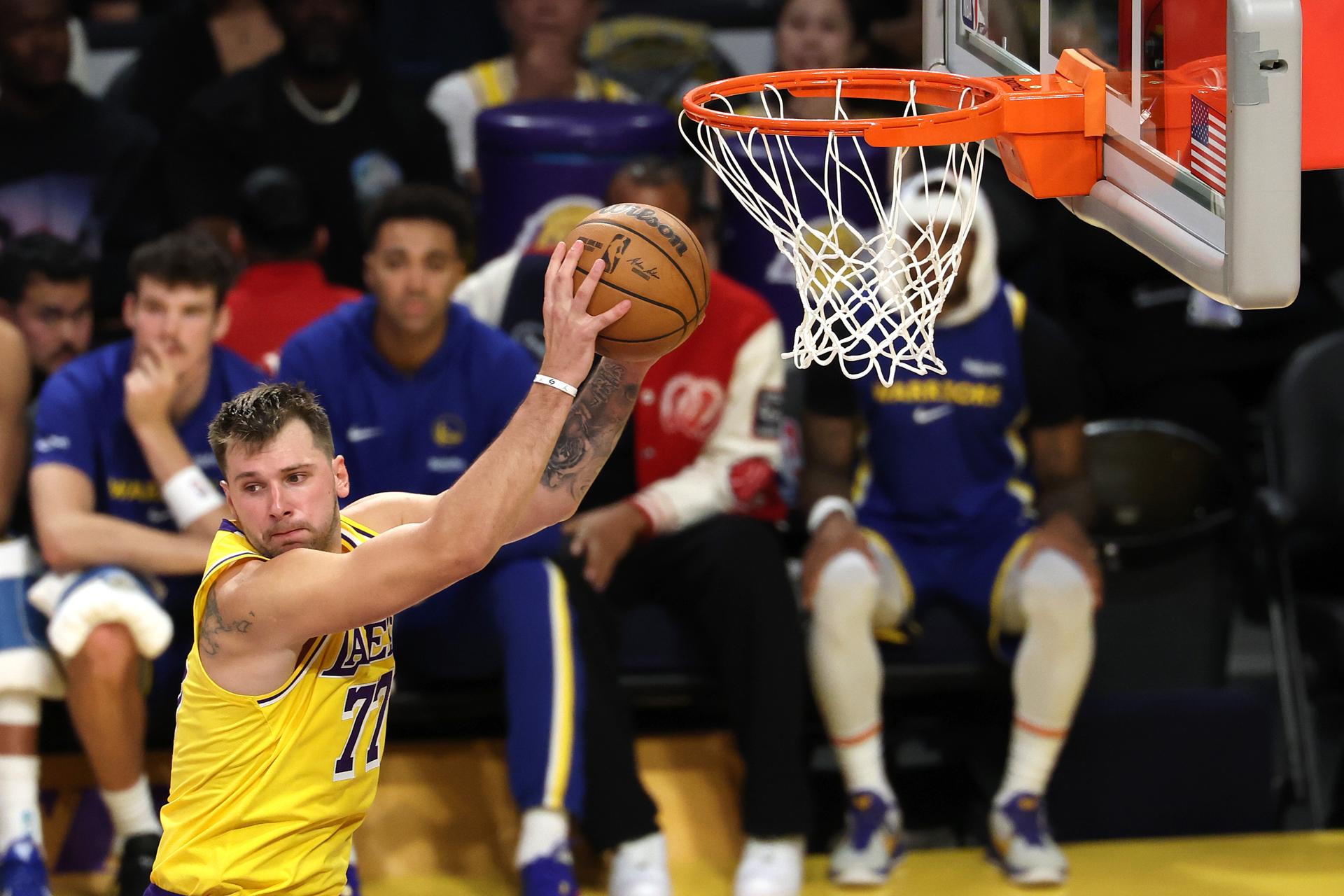 Foto de archivo del jugador esloveno de Los Angeles Lakers Luka Doncic. EFE/EPA/ALLISON DINNER