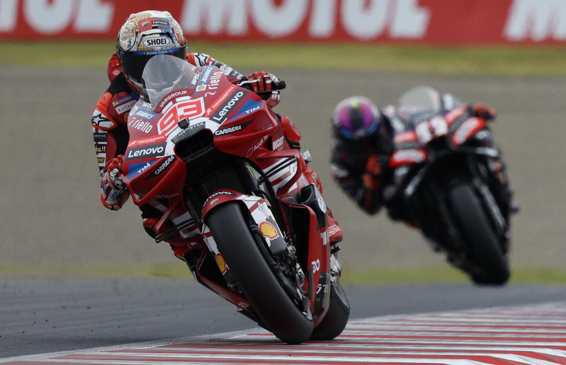 Marc Márquez, durante el Gran Premio de Japón disputado en el circuito de Motegi. EFE/EPA/FRANCK ROBICHON